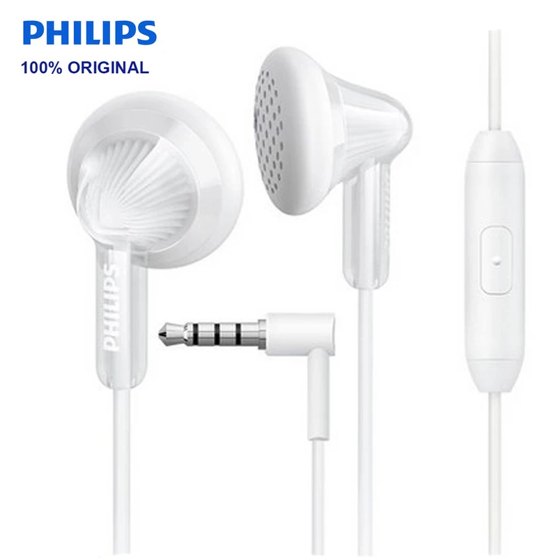 Оригинальные Наушники Philips SHE3015 проводная гарнитура поддержка микрофонный