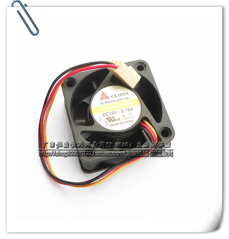 

Бесплатная доставка! Оригинальный Y.S.Tech FD124020EB 4020 40 мм 4 см 12 В 0.12A двойной шарикоподшипник вентилятор ультра-прочный