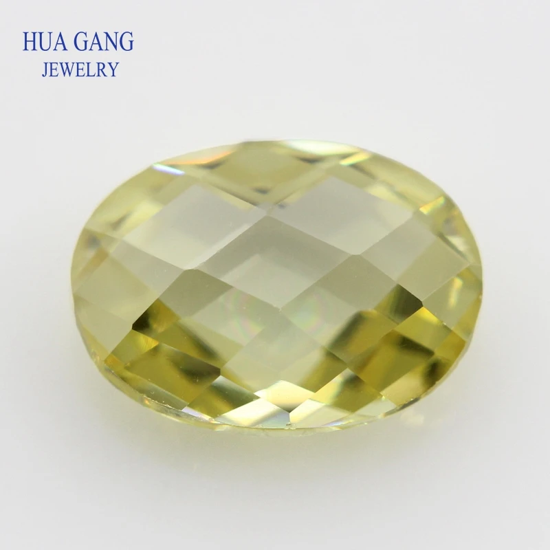 

Lomon CZ Stone Oval Shape Double Checkerboard Synthetic Gems Cubic Zirconia For Jewelry Size 4x6~10x14mm Wholesale Free Shipping