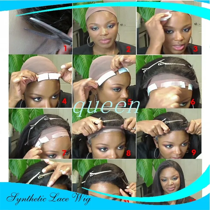 Дешевые Синтетические Кружева Перед Парик Афро Американской странный Фигурные