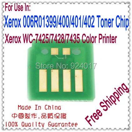 

Тонер-чип для принтера Xerox WC 7425 7428 7435, Xerox 6R1395 6R1396 6R1397 6R1398 6R01399 6R01400 6R01401 6R01402