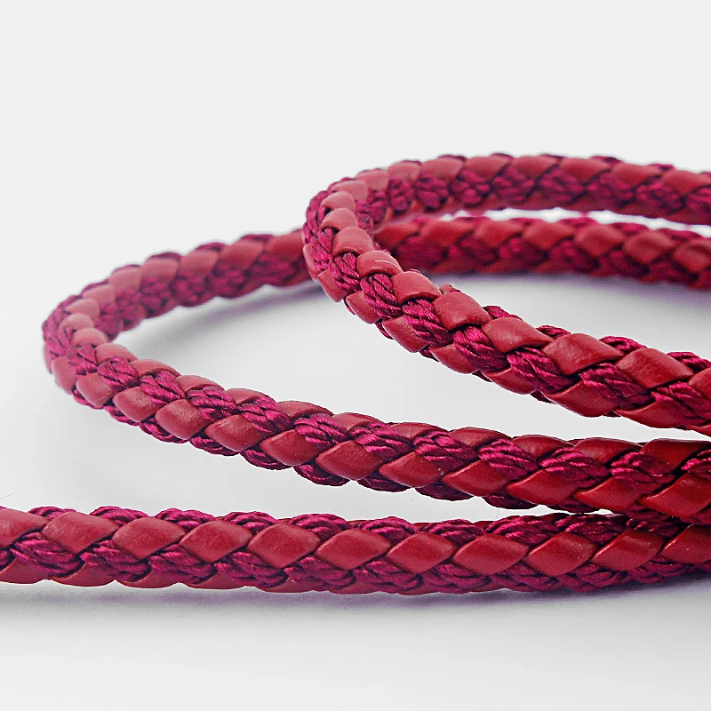 1 метр/упаковка плетеный шнур из искусственной кожи 5 мм|leather cord jewelry|cord adjustercord velvet |