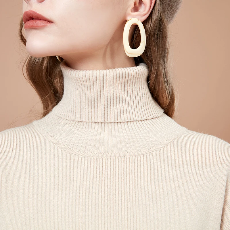 Женское платье с высокой талией ARTKA синее однотонное высоким воротником и поясом