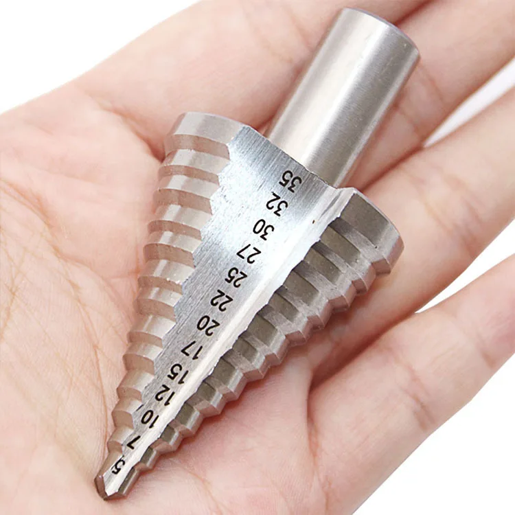 

ZtDpLsd 1Pc Cobalt Reamer Cutter Multiple Hole Triangle Shank Metal Wood Drill Electric Power Tool Spiral Grooved Step Drill Bit