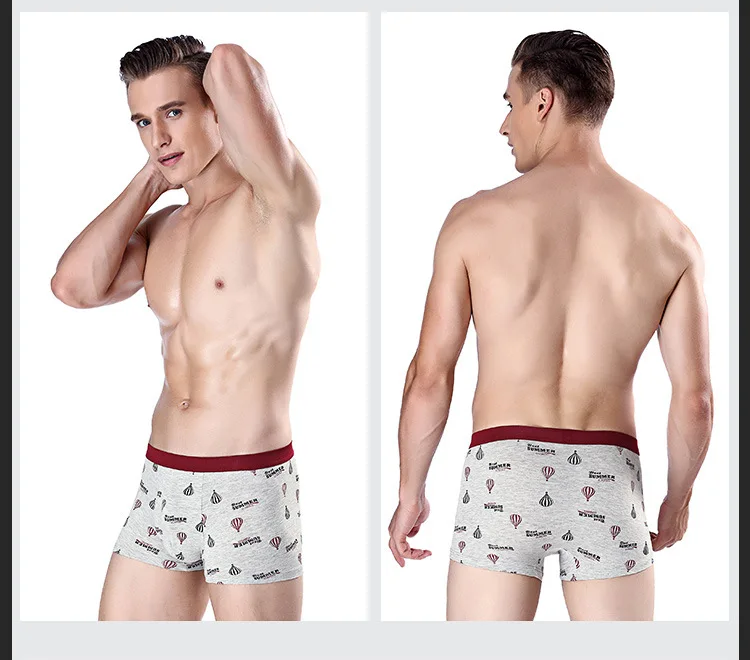 EXILIENS Брендовое Мужское нижнее белье Боксеры Нижнее белье Masculina Hot Air Balloon мужские боксеры Боксеры Трусы размер XL-3XL 10182