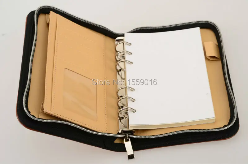 Кошелек padfolio планировщик A6 портфель с кольцевым разъемным механизмом, блокнот Еженедельный блокнот canlendar прозрачная ручка сумка цветные Стикеры