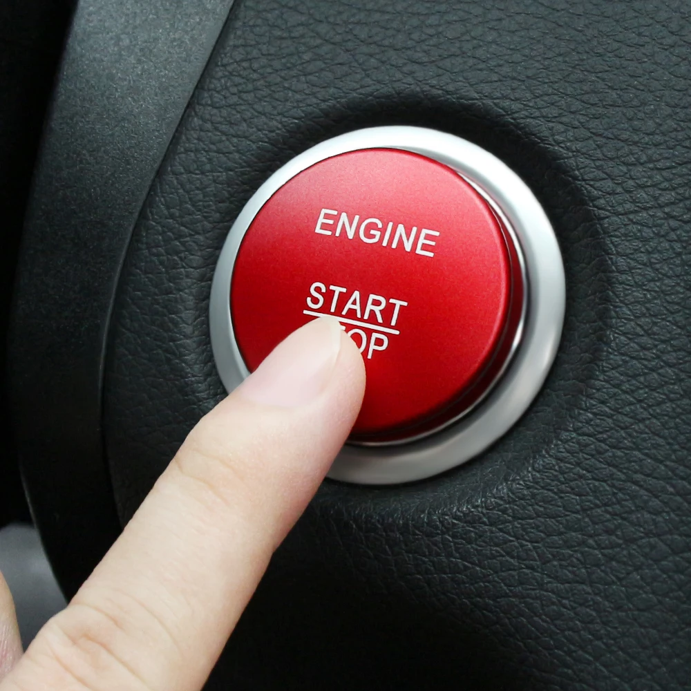 Автомобильный двигатель старт стоп кнопка Крышка без ключа Go стикеры зажигания