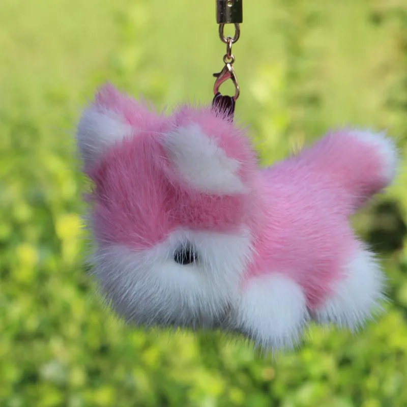 Сумка из норки Висячие супер милые аксессуары для щенков Автомобильный ключ