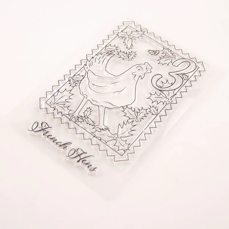 Прозрачный силиконовый штамп в виде курицы для скрапбукинга | Дом и сад