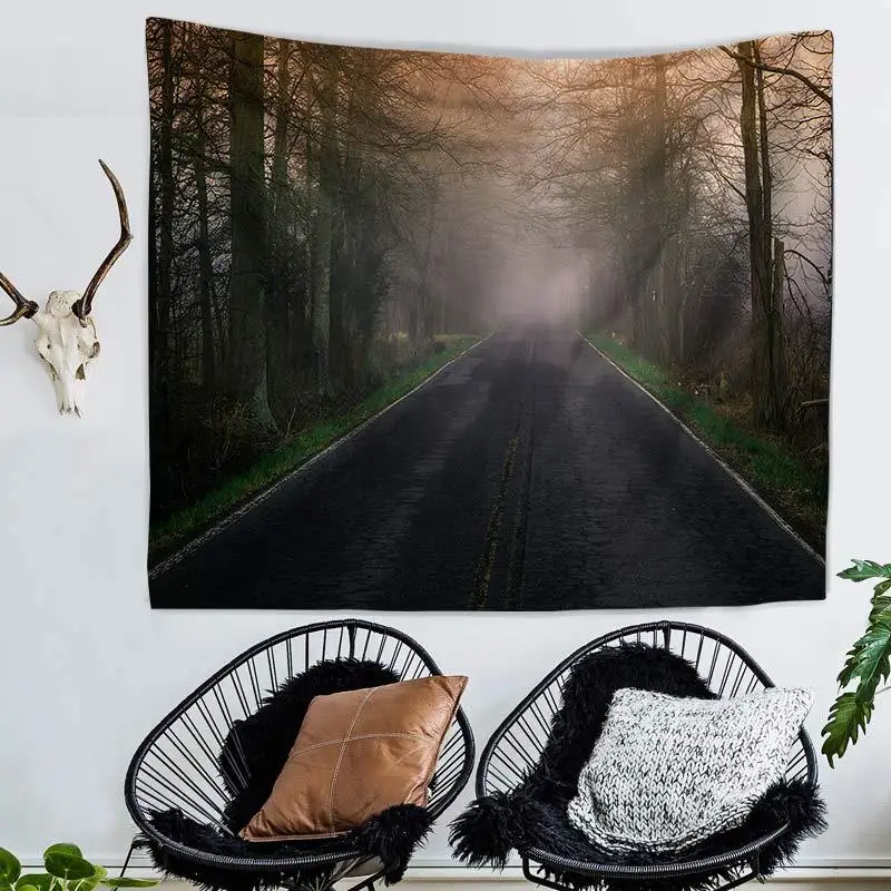 Теплый Тур 3d Горный пейзаж гобелен с природным принтом романтические