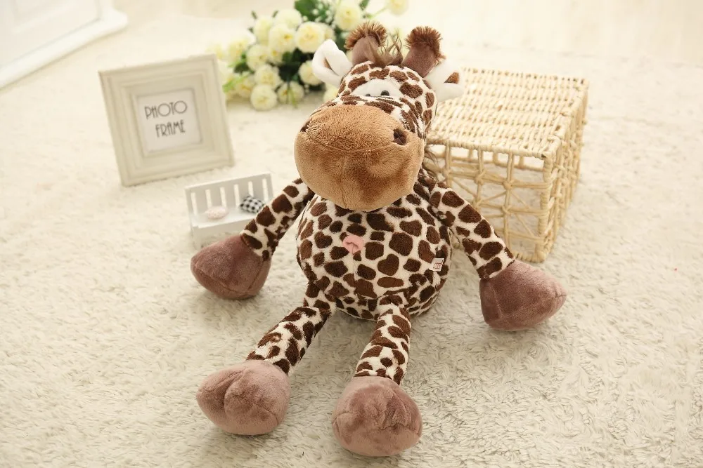 Горячая Распродажа Высококачественная плюшевая игрушка Олень жираф мягкая для