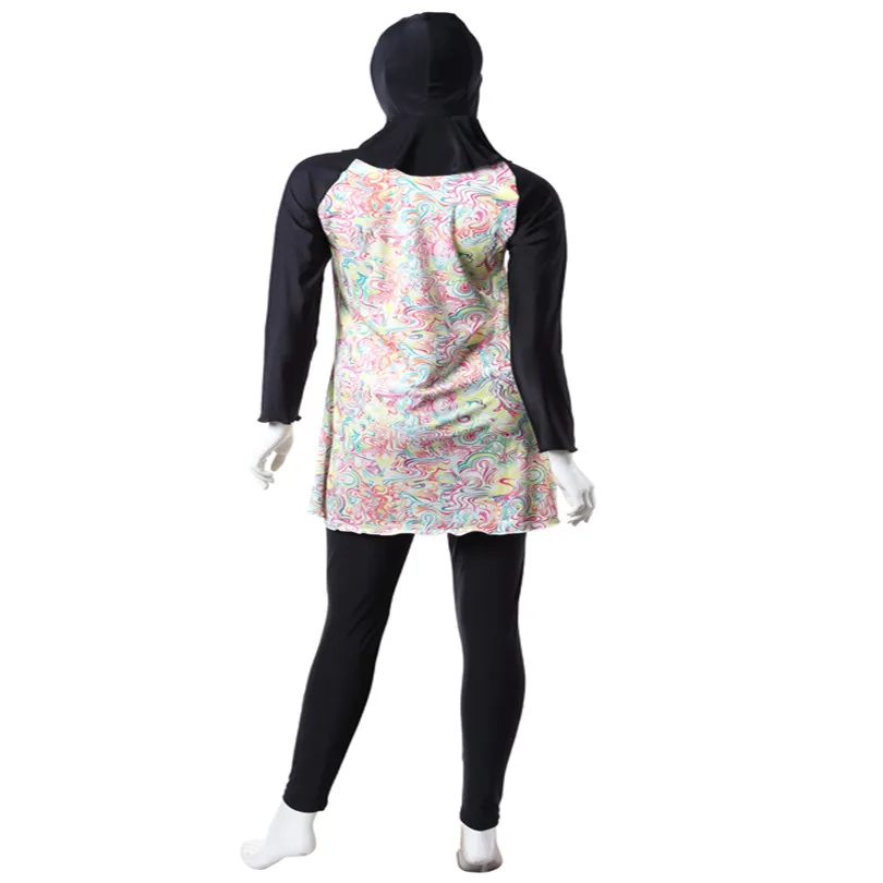 3 шт./компл. 4XL S нейлон и lyca женский мусульманский Буркини Купальники m l xxl xxxl