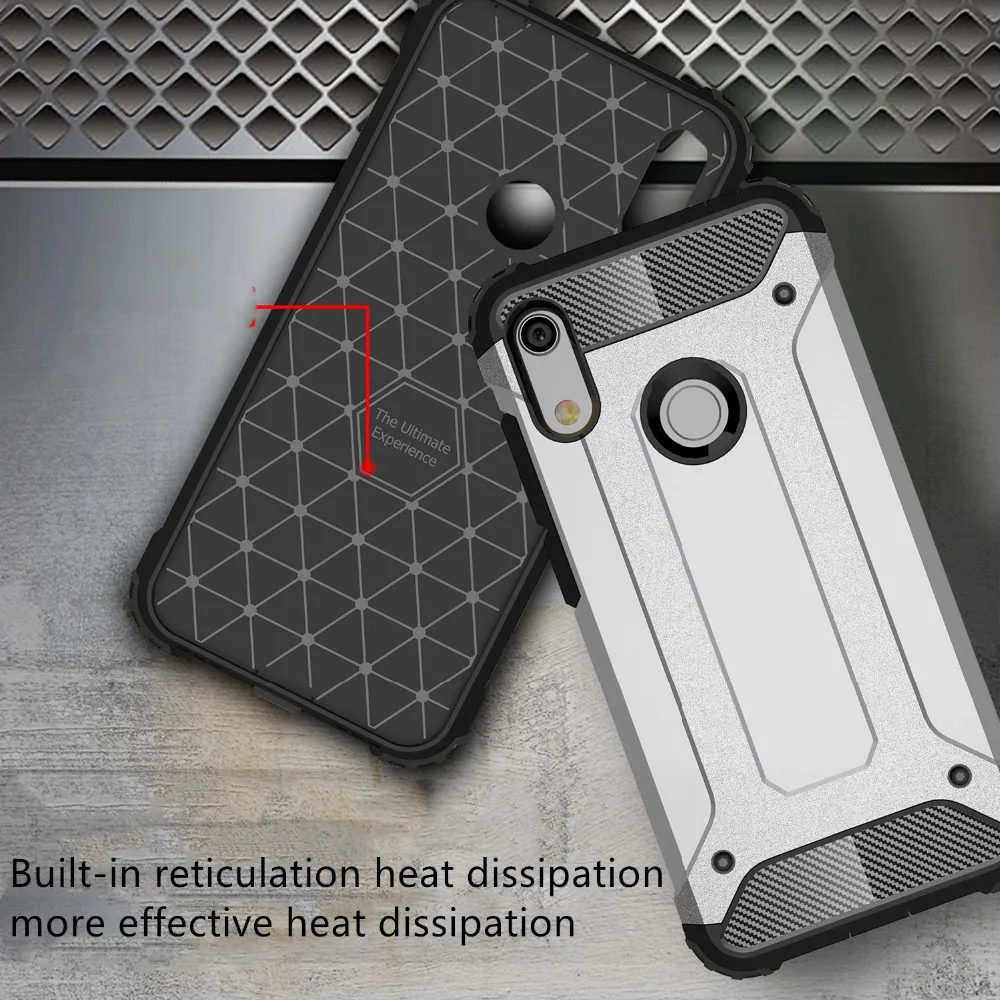 For Huawei honor 8A 8C Play Durable Armour PC+TPU Phone Case sport soft silicon edge cover ShockProof case for Honor 8X 8XMAX |
