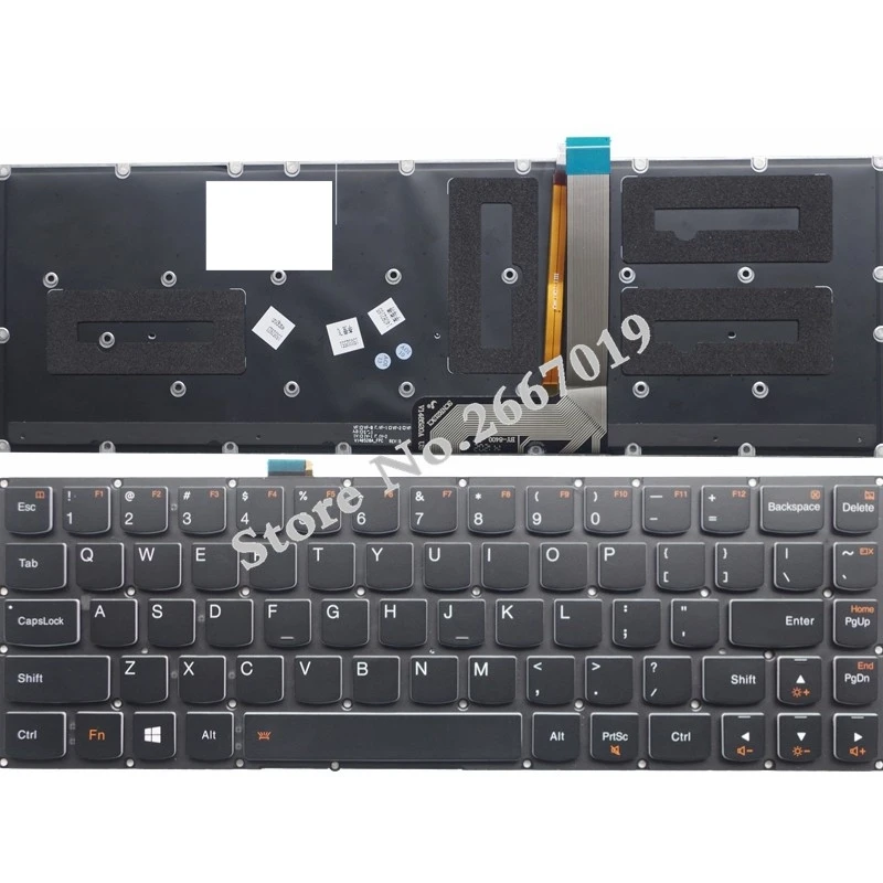 Новая клавиатура США для LENOVO yoga 3 Pro PRO13 1370 yoga 3pro yoga 3 PRO 13 Клавиатура для ноутбука с подсветкой