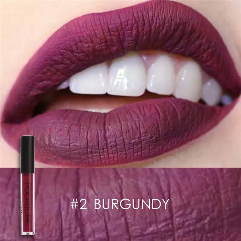 Focallure Matte губная помада Batom водостойкая губная помада гладкая стойкая Косметика стойкая к поцелуям Макияж Губная помада - Цвет: 2