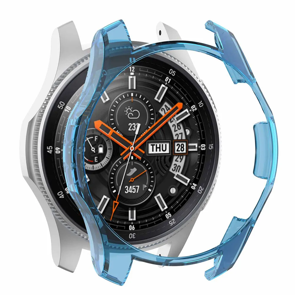 Прозрачный защитный чехол из поликарбоната для смарт часов Samsung Galaxy Watch 46 мм