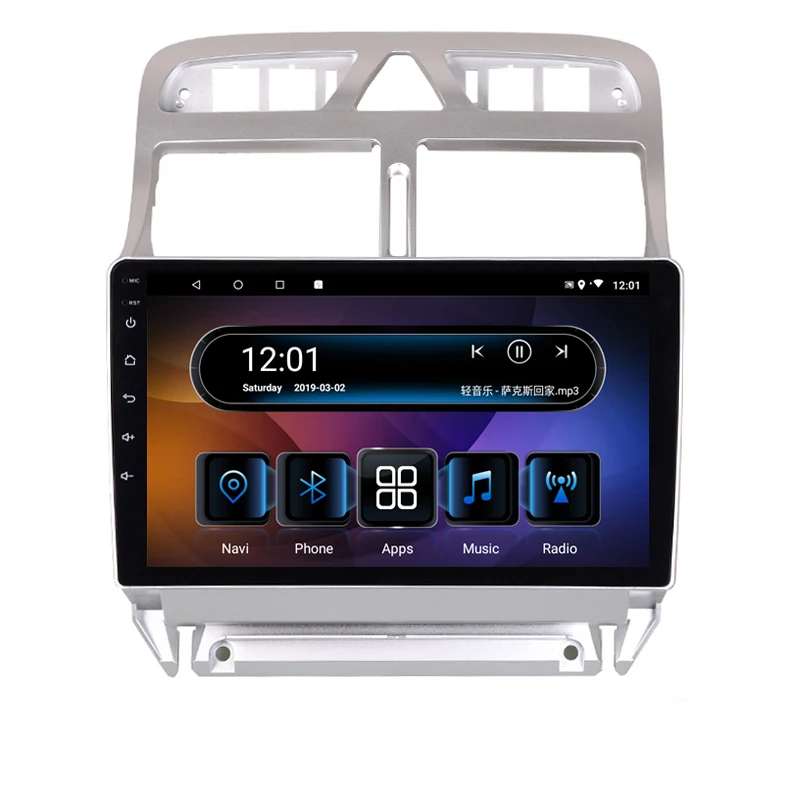 " 4G Оперативная память 2.5D ips 8 CORE Android 9,1 Автомобильный мультимедийный dvd-плеер gps для peugeot 307 2006-2010 2011 2013 аудио радио навигации