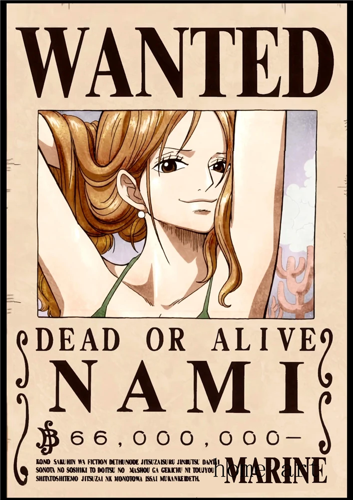 Цельный Плакаты Luffy Wanted наклейки на стену с белым покрытием Бумага Высокое