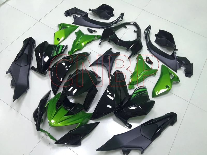 Комплекты кузова для Kawasaki Z800 2013-2016 зеленые черные комплекты 2014 Обтекатели 2013 без