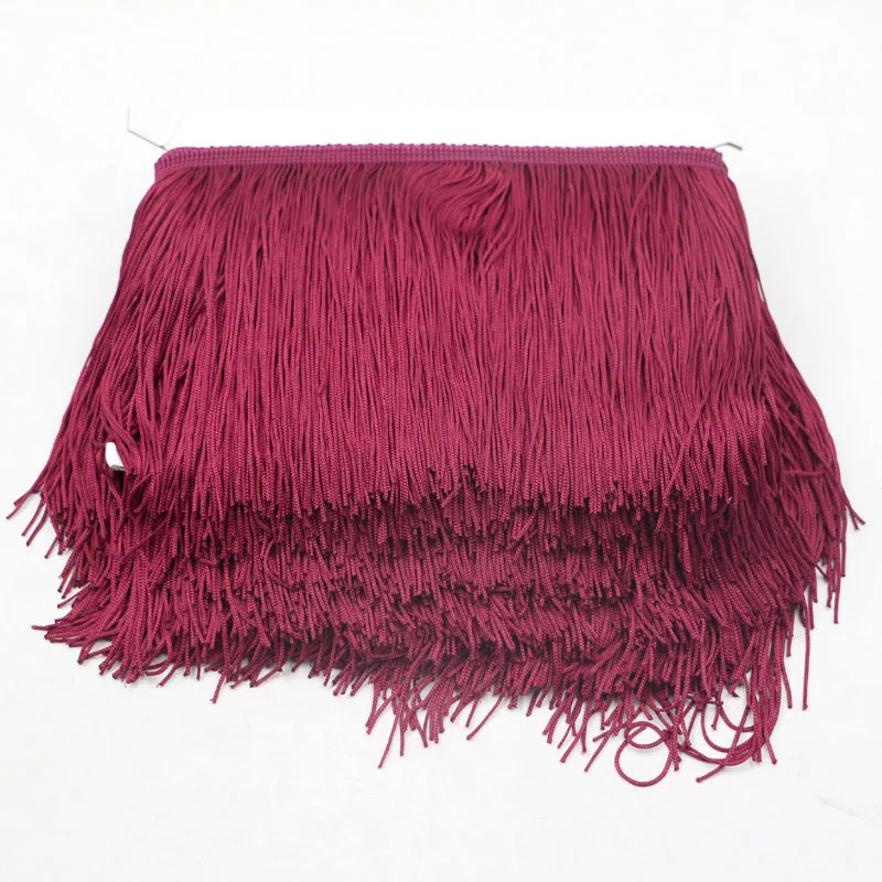 10 ярдов красного вина кисточки из полиэстера 15 см отделка Африканский кисточкой