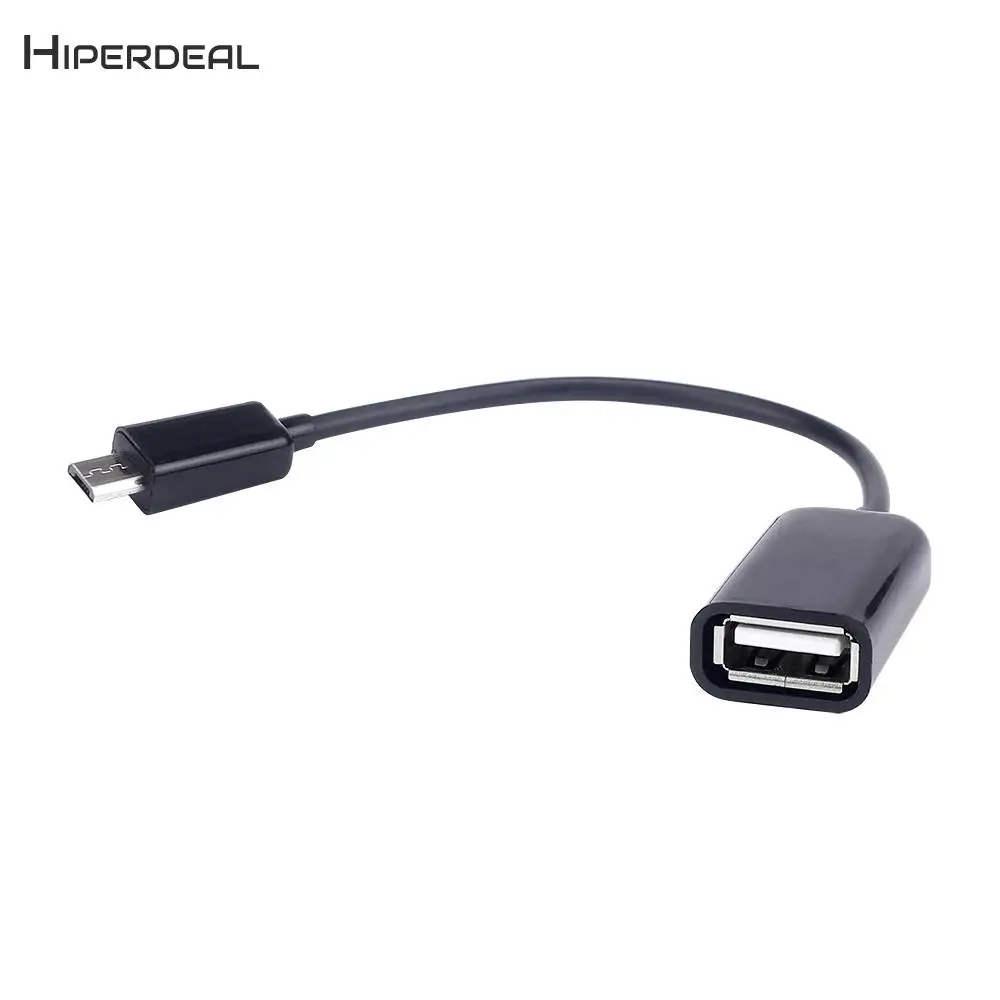 Маленький адаптер HIPERDEAL Micro USB 2 0 хоста OTG черный удлиняющий кабель BAY09 |