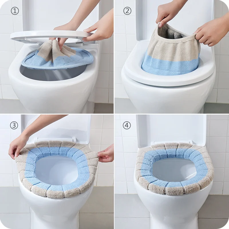 Удобный бархатный коралловый чехол для унитаза в форме о ванной моющийся унитаз стандартная мягкая подушка