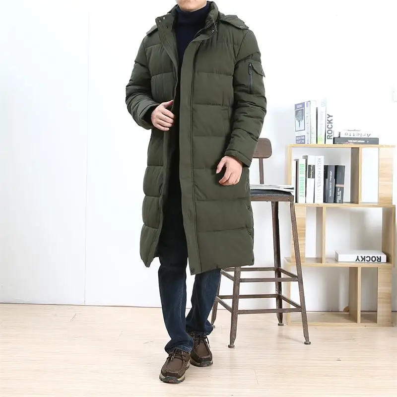 Длинная зимняя куртка размера плюс 8XL 7XL 6XL 5XL, Мужская брендовая одежда, мужское хлопковое весеннее пальто, новинка, высокое качество, Черный пуховик, мужские парки - Цвет: 3