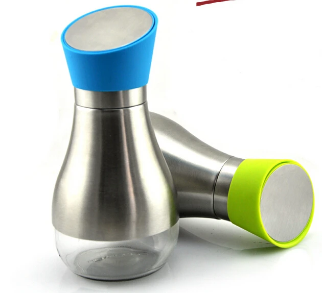 Free shipping Stainless steel oil can 180 rotary bottle cap gravy boat fashion wholesale kitchenware Bairun factory sales|steel park|oiloil packaging