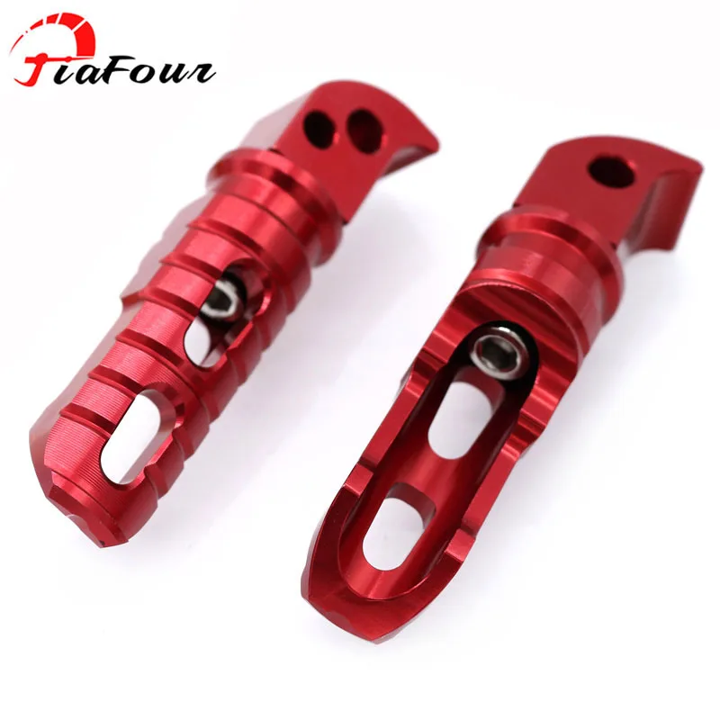 Для YAMAHA NMAX N-MAX 125 155 NMAX125 NMAX155 XMAX X-MAX 250 300 XMAX250 XMAX300 скутер спереди и сзади пассажирских подножка подножки - Цвет: Красный