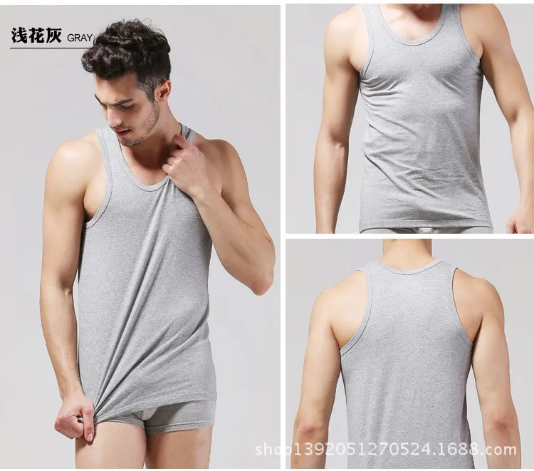 Бесплатная доставка мужской жилет из модала очень мягкий облегающий для