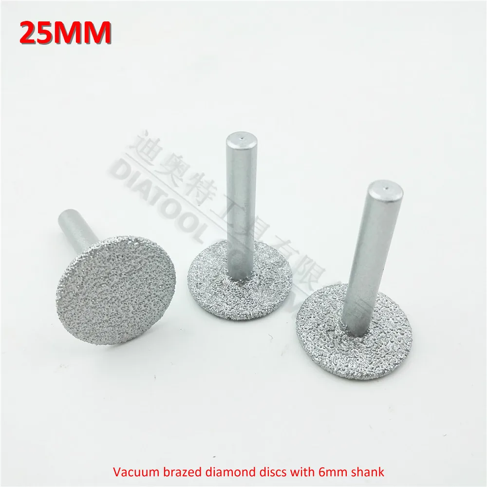3 шт. алмазные диски диаметром 25 мм с круглым хвостовиком 6 мм|blade disc|stone cutting discdiamond