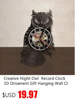 Creative Star Wars Theme Airplane Record Clock 3D Model Hollow Wall Clock Vinyl Record Material Antique Style Hanging Clock