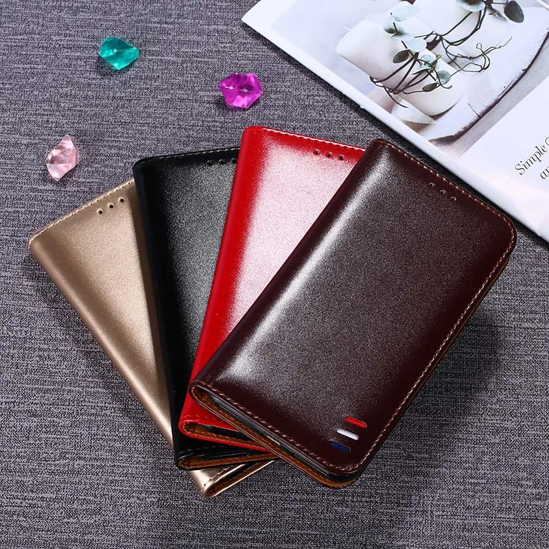 Роскошный Магнитный Флип-Кошелек из искусственной кожи с держателем для карт и