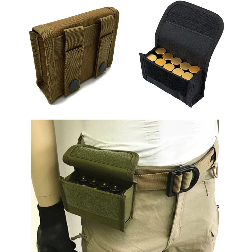 Тактический 10 Круглый держатель для перегрузки Molle Чехол для 12 калибра/20 г журнал патронная сумка для боеприпасов круглый патронный Держатель