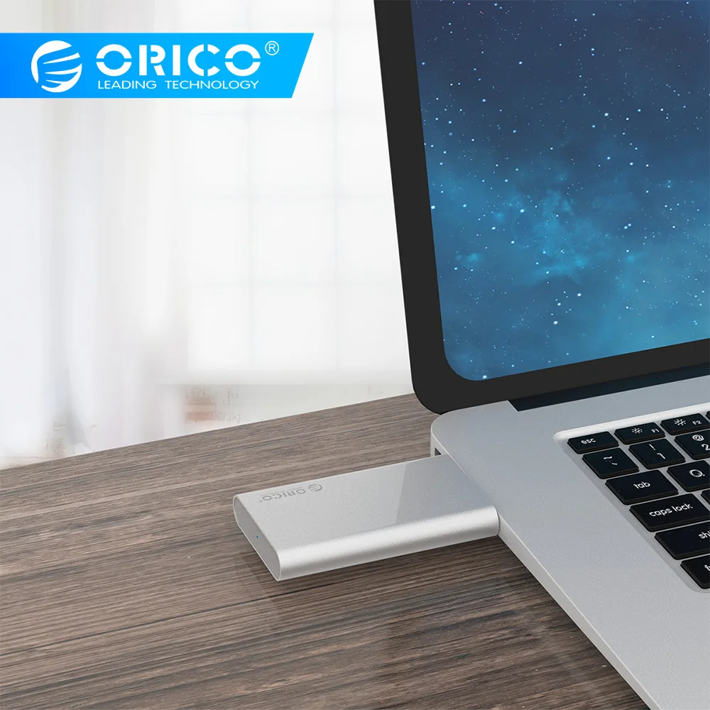 Orico Алюминиевый мини Msata Ssd корпус Hdd чехол Usb 3,0 5 Гбит/с высокоскоростной винт фиксирующий Жесткий драйвер внешний ящик для хранения