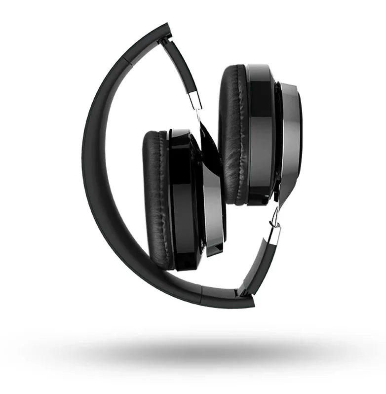 Светодиодный стерео с микрофоном беспроводные Bluetooth наушники музыка Поддержка TF