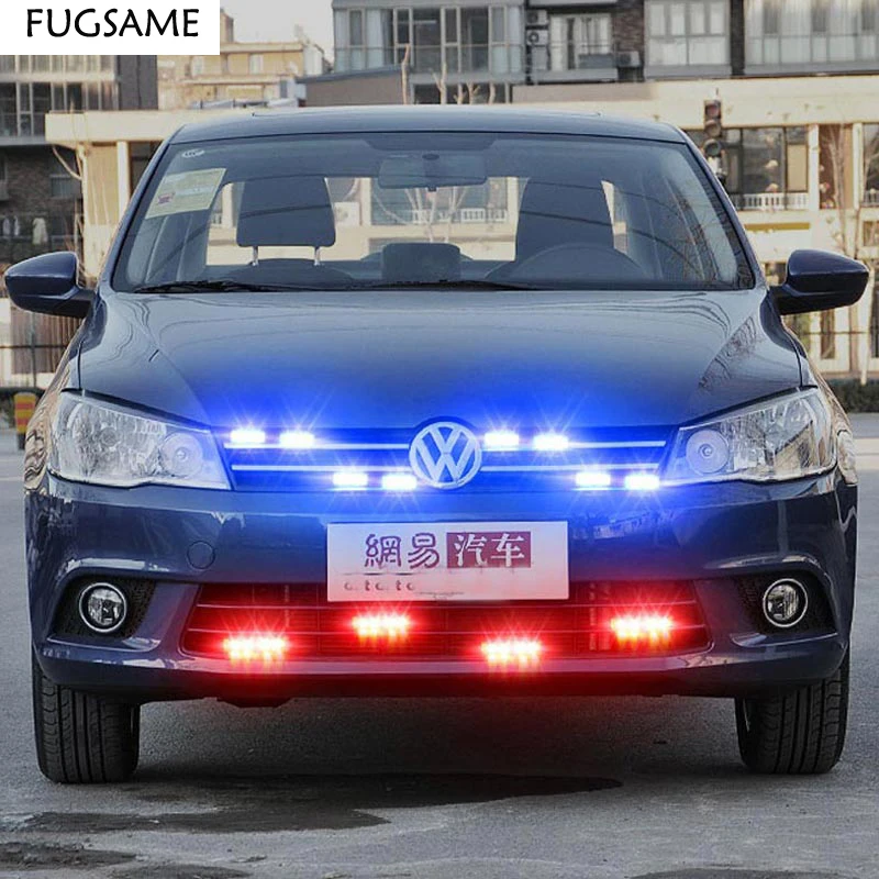 FUGSAME Беспроводное управление 8X2 светодиодов 16 Вт высокомощный автомобильный