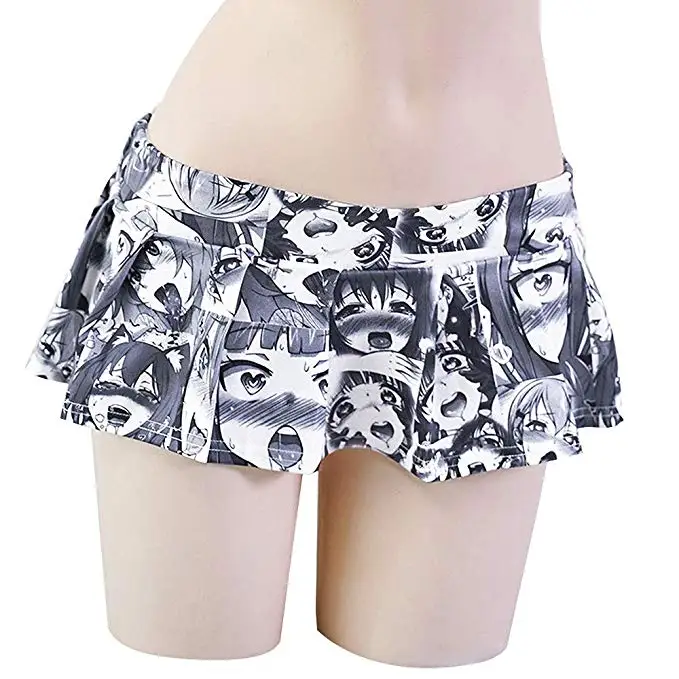 skirt Сексуальное японское аниме-трусики для школьниц, Милая Мини-юбка в складку с принтом манга, нижнее белье, летняя Милая одежда, Прямая поставка - Цвет: skirt