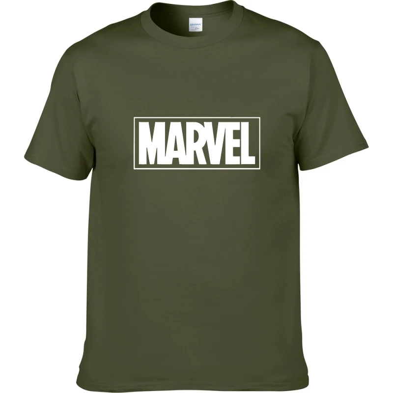 Marvel Comics футболки для Для мужчин футболка модная брендовая Повседневное Рубашка с