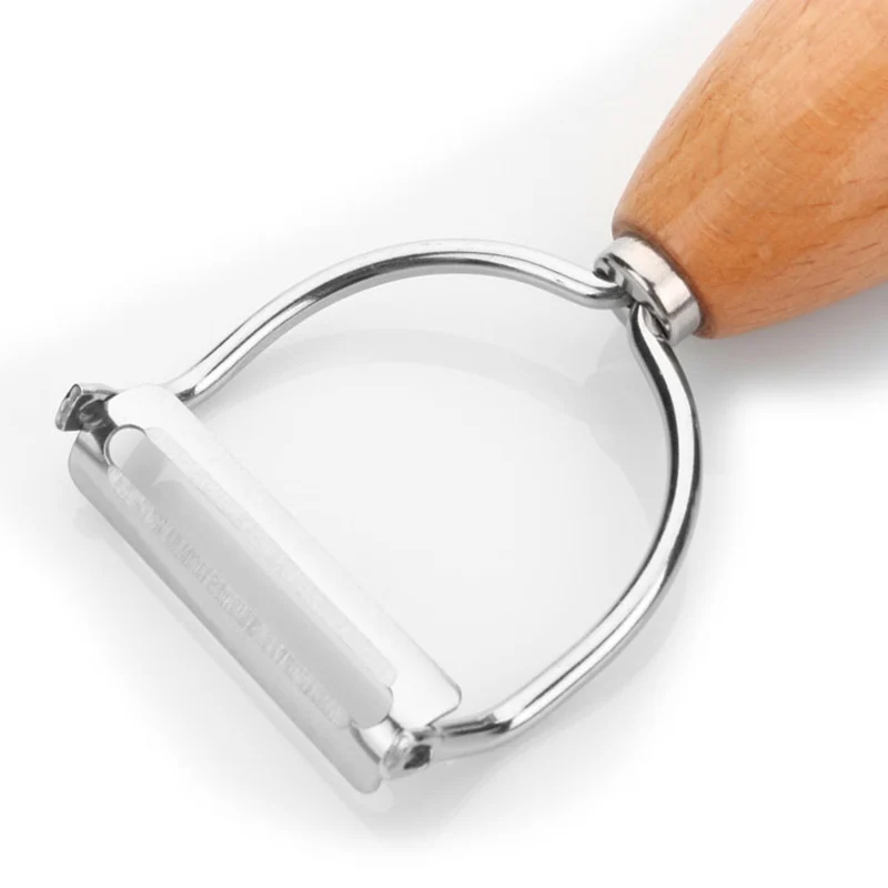 QuickDone нержавеющая сталь фруктовый Овощной картофель овощечистка дерево смайлик