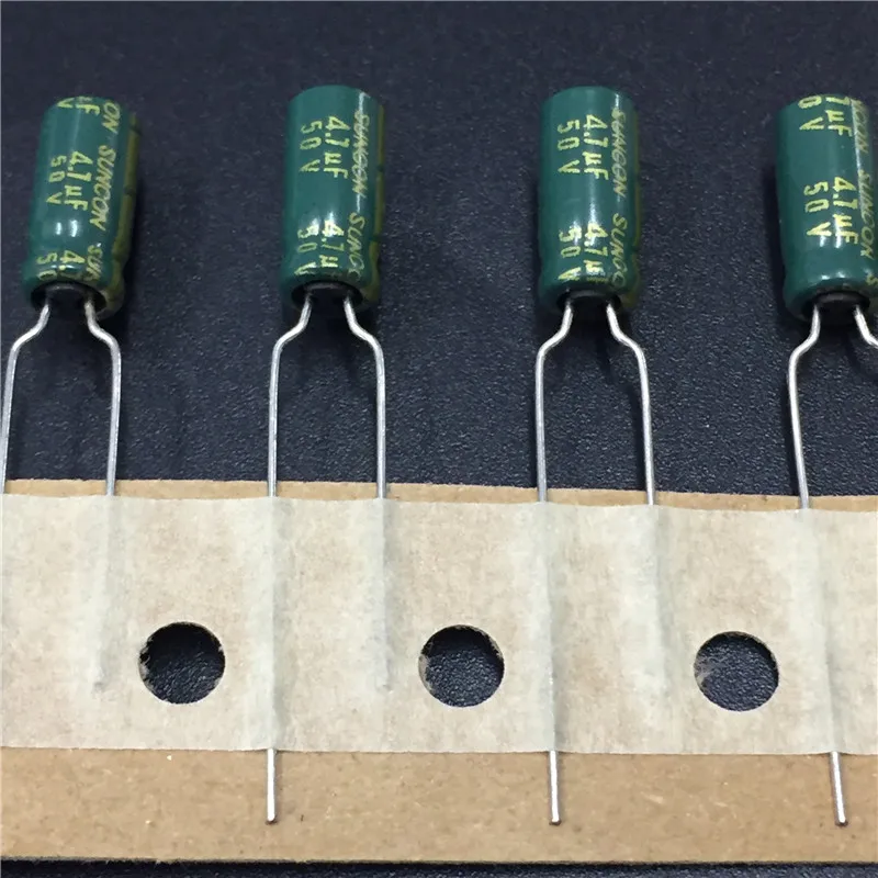 10 шт. 4 7 мкФ 50V SUNCON(SANYO) AX series 5x11 мм 50V4.7uF низкий импеданс долгий срок службы электролитический