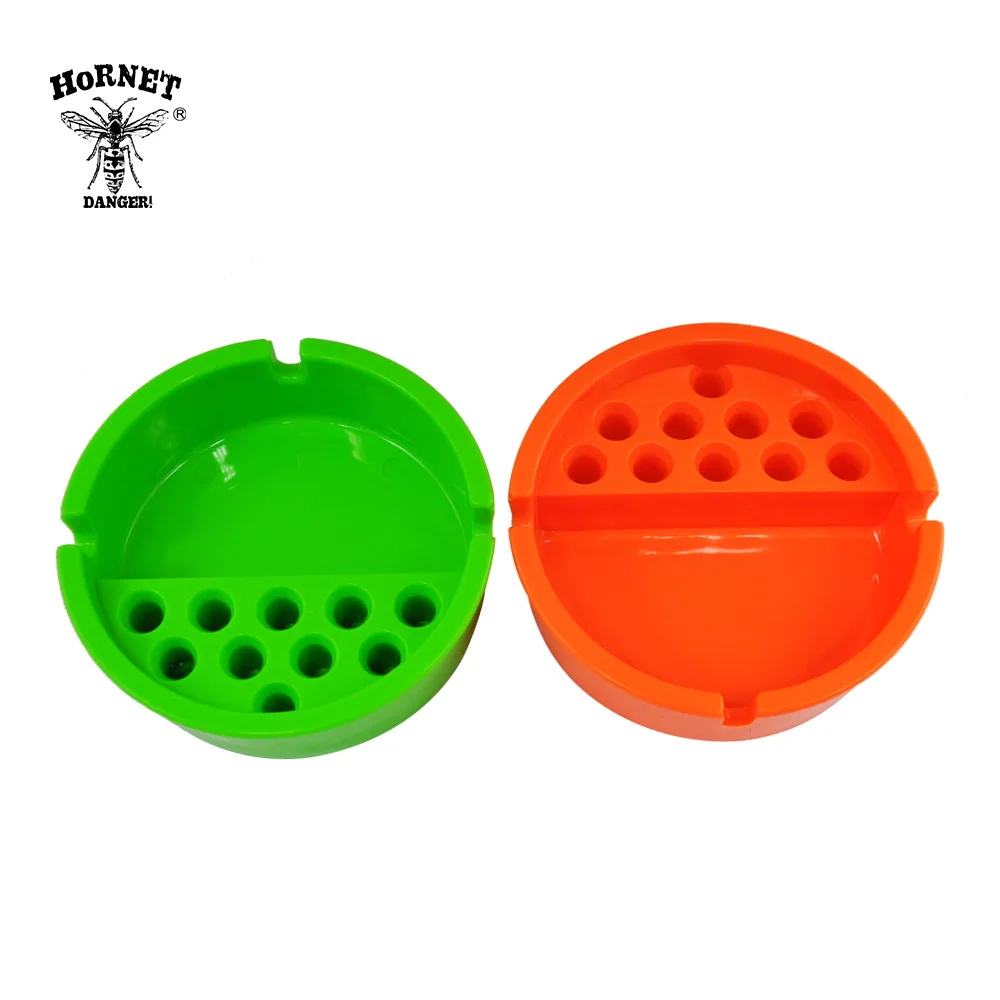 HORNET ABS Plastic Cigarette Smoking Cup Ashtray With 10pcs Ash Holder Snuff Storage Hole Car Smoke | Дом и сад