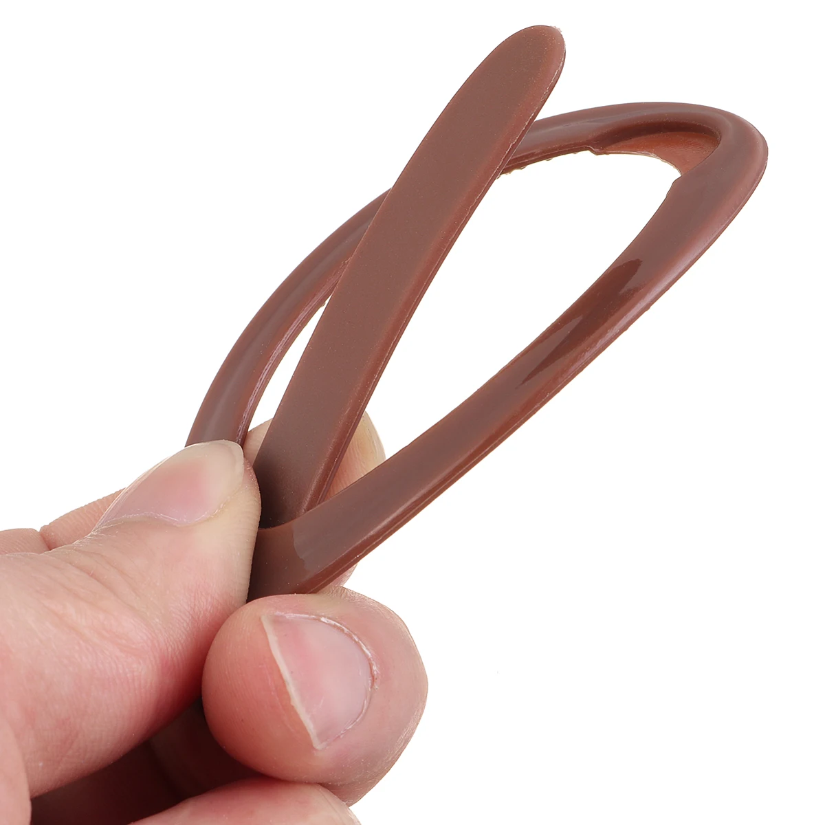 Коричневый волосы Culer заколки Zero Давление блюдо плетеные клип хвост волос