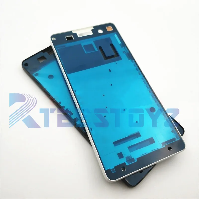 Mid Лицевая панель рамки для Sony Xperia E5 f3311 f3313 Ближний плиты поддерживающая рамка для ЖК-дисплея ободок корпус+ боковой ключ Пыли Разъем Запчасти