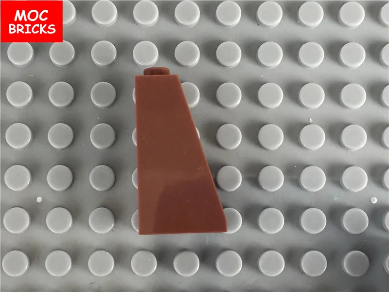 50 шт./лот MOC Кирпичи DIY коричневый наклон 1x2X3 подходит с 4460 Обучающие строительные