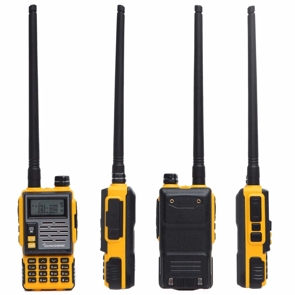 Портативная рация Quansheng Двухдиапазонная UHF VHF DTMF FM HF трансивер Диапазон действия 10