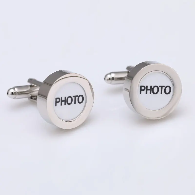 Vagula новые фоторамки круглые запонки роскошные Запонки Свадебные Мужские DIY