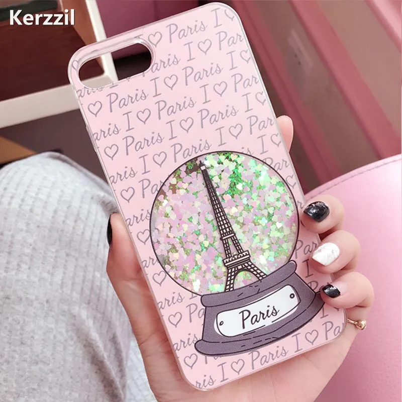 Kerzzil Bling динамик с блестками розовая башня жидкий зыбучий песок чехол для