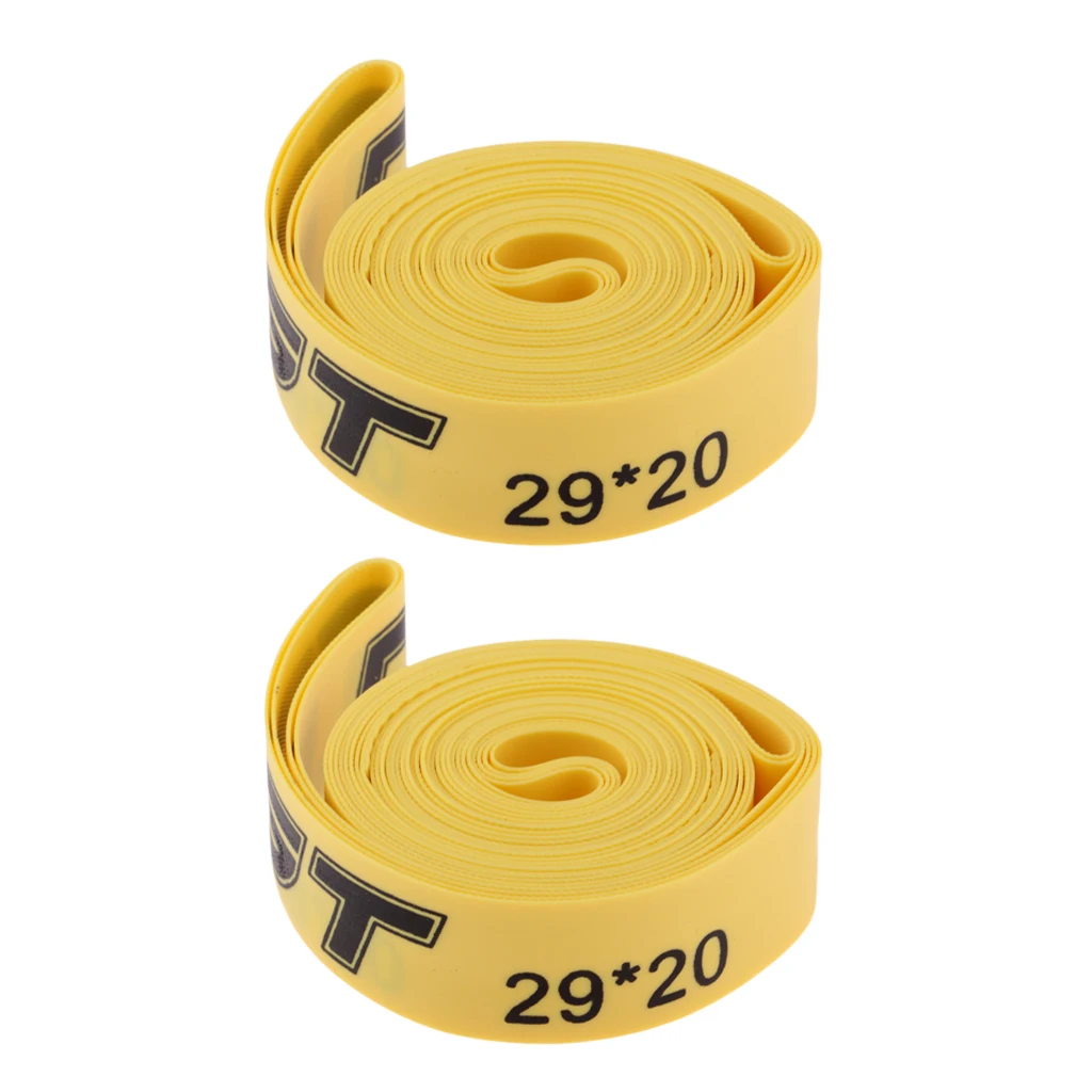 29inch x 20mm 2X MTB Горный шоссейный велосипед шина шинный вкладыш полоса трубка протектор 18 мм/20 мм Широкий анти-прокол обод ленты велосипедные аксессуары - Цвет: 29inch x 20mm