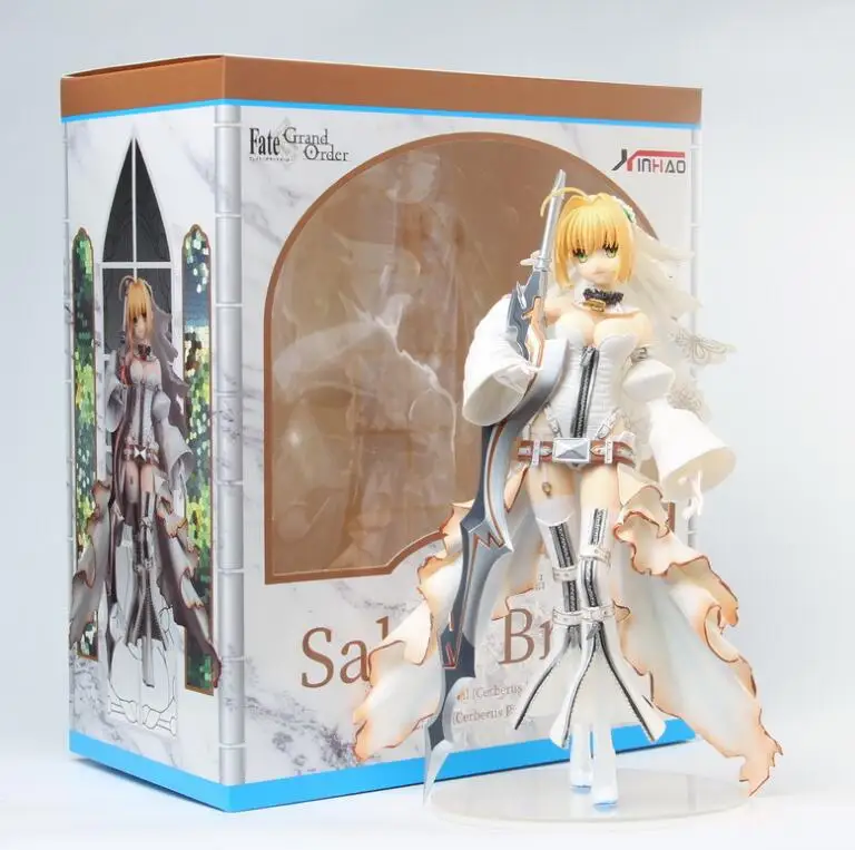 Fate Grand Order EXTRA CCC - Saber Nero свадебное платье для невесты ПВХ фигурка Коллекционная
